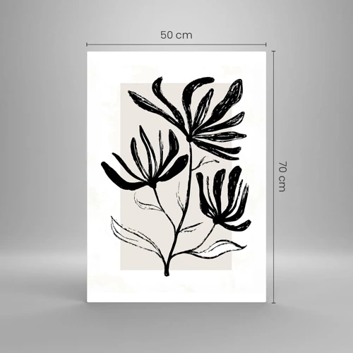 Impression sur verre - Image sur verre - Esquisse pour l'herbier - 50x70 cm