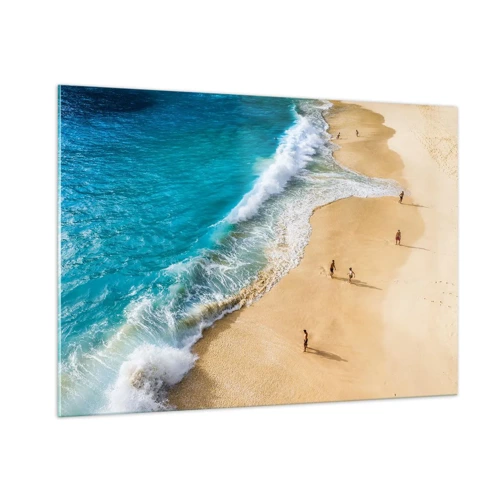 Impression sur verre - Image sur verre - Et ensuite le soleil, la plage… - 100x70 cm