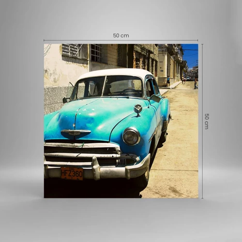 Impression sur verre - Image sur verre - Et vive Cuba ! - 50x50 cm