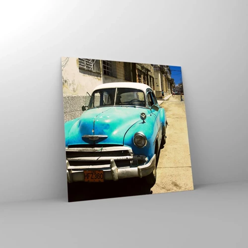 Impression sur verre - Image sur verre - Et vive Cuba ! - 50x50 cm