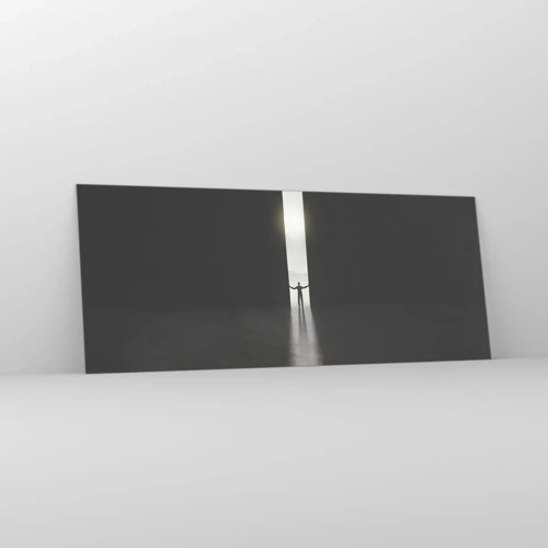Impression sur verre - Image sur verre - Étape vers un avenir radieux - 100x40 cm