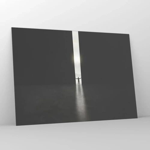 Impression sur verre - Image sur verre - Étape vers un avenir radieux - 100x70 cm