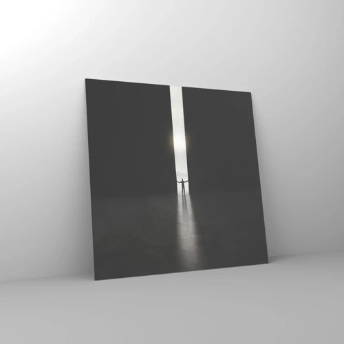Impression sur verre - Image sur verre - Étape vers un avenir radieux - 50x50 cm