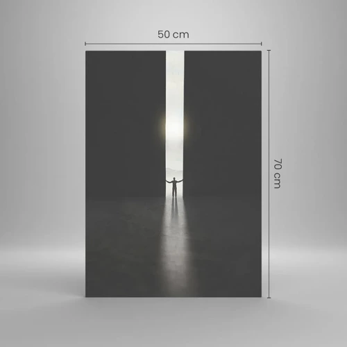 Impression sur verre - Image sur verre - Étape vers un avenir radieux - 50x70 cm