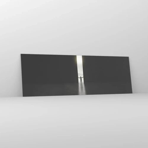 Impression sur verre - Image sur verre - Étape vers un avenir radieux - 90x30 cm