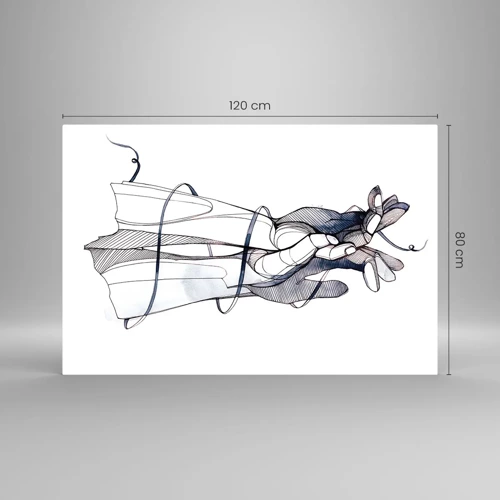 Impression sur verre - Image sur verre - Étude du touché - 120x80 cm
