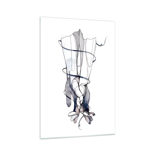 Impression sur verre - Image sur verre - Étude du touché - 70x100 cm