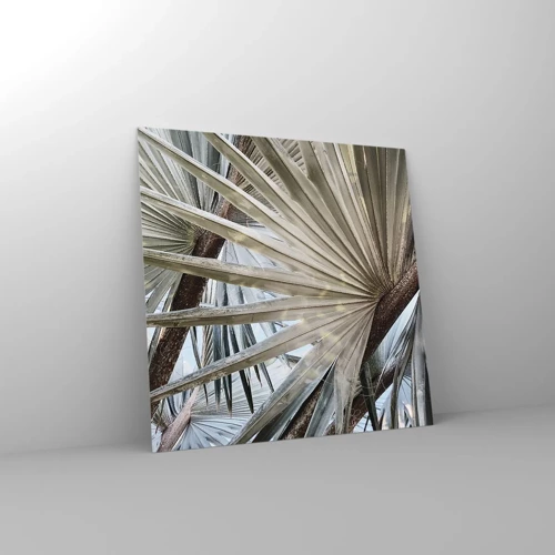 Impression sur verre - Image sur verre - Evantail sous les tropiques - 60x60 cm