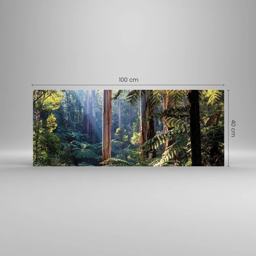 Impression sur verre - Image sur verre - Fable de la forêt - 100x40 cm