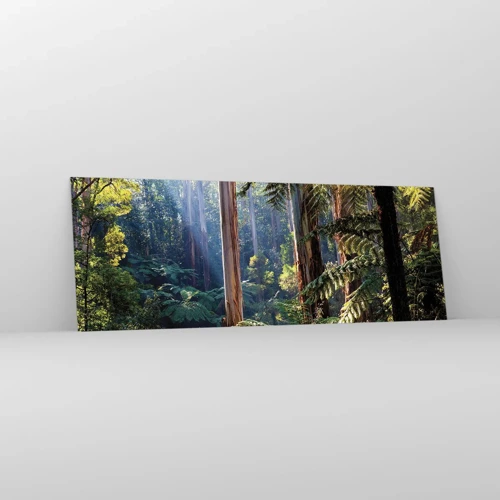 Impression sur verre - Image sur verre - Fable de la forêt - 140x50 cm