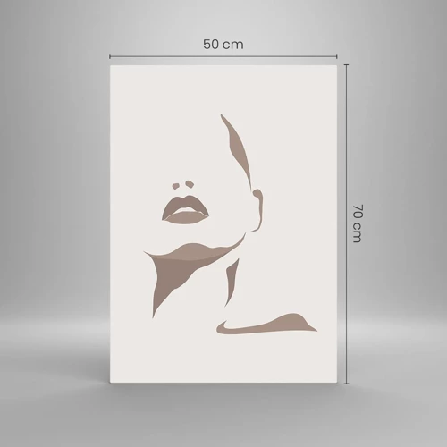 Impression sur verre - Image sur verre - Fait de lumière et d'ombre - 50x70 cm