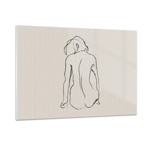 Impression sur verre - Image sur verre - Femme nue - 120x80 cm