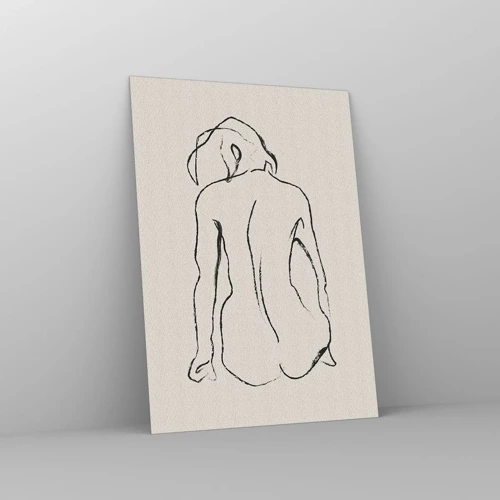 Impression sur verre - Image sur verre - Femme nue - 50x70 cm