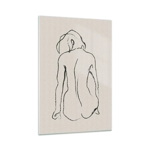 Impression sur verre - Image sur verre - Femme nue - 70x100 cm