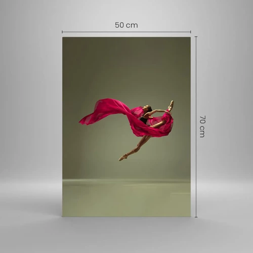 Impression sur verre - Image sur verre - Flamme dansante - 50x70 cm