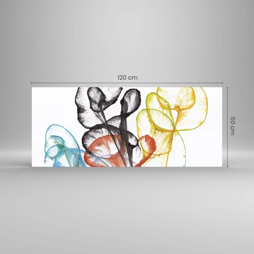 Impression sur verre - Image sur verre - Fleurs avec une âme - 120x50 cm