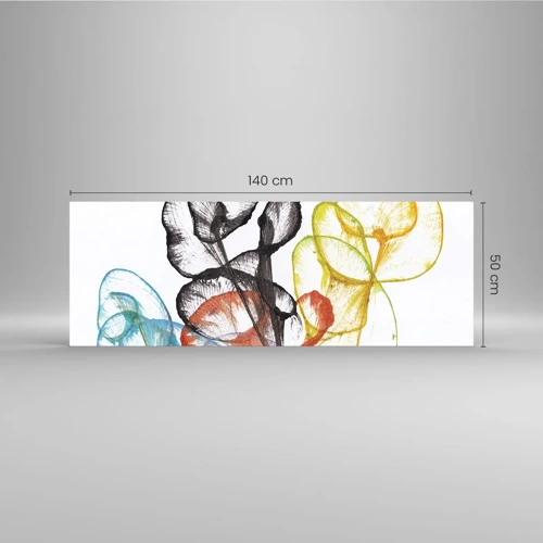 Impression sur verre - Image sur verre - Fleurs avec une âme - 140x50 cm