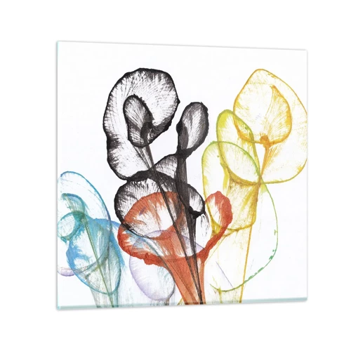 Impression sur verre - Image sur verre - Fleurs avec une âme - 30x30 cm