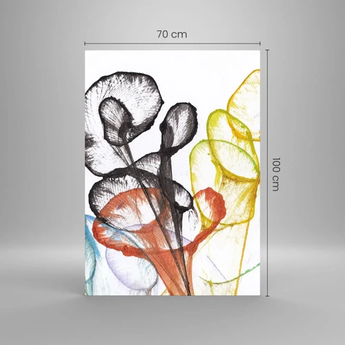 Impression sur verre - Image sur verre - Fleurs avec une âme - 70x100 cm