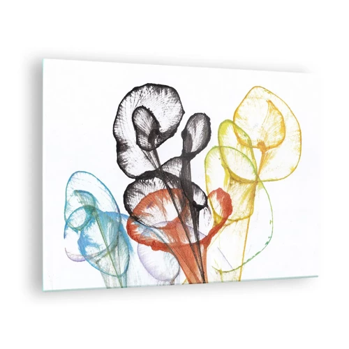 Impression sur verre - Image sur verre - Fleurs avec une âme - 70x50 cm