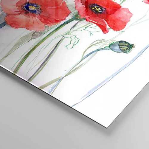 Impression sur verre - Image sur verre - Fleurs polonaises - 160x50 cm