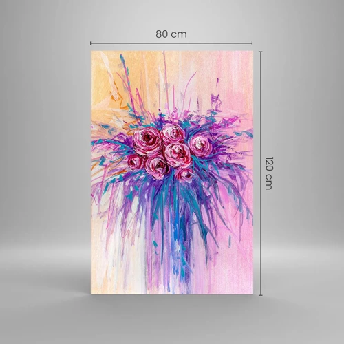 Impression sur verre - Image sur verre - Fontaine aux roses - 80x120 cm