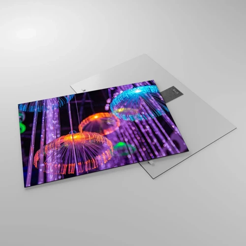 Impression sur verre - Image sur verre - Fontaine lumineuse - 70x50 cm