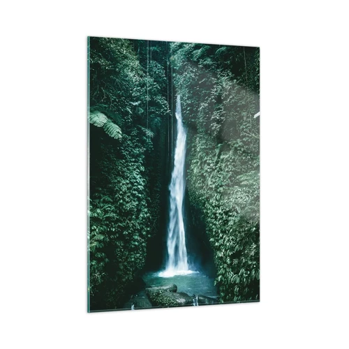 Impression sur verre - Image sur verre - Fontaine tropicale - 50x70 cm