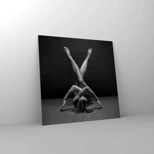 Impression sur verre - Image sur verre - Géométrie de la nudité - 60x60 cm