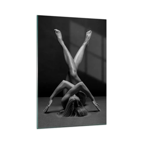Impression sur verre - Image sur verre - Géométrie de la nudité - 80x120 cm