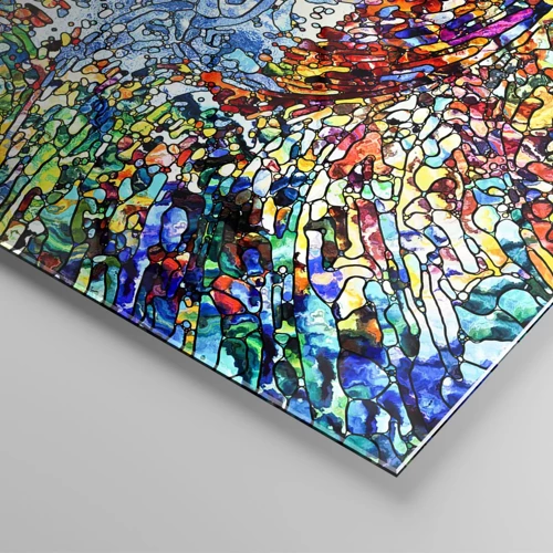 Impression sur verre - Image sur verre - Goutte de vitrail - 120x80 cm