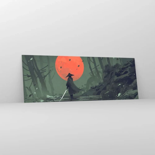 Impression sur verre - Image sur verre - Guerrier de la lune rouge - 140x50 cm