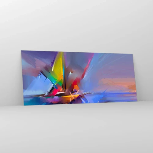 Impression sur verre - Image sur verre - Hélices comme un oiseau - 120x50 cm