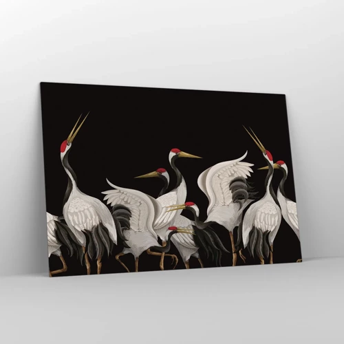 Impression sur verre - Image sur verre - Histoire d'oiseaux - 120x80 cm