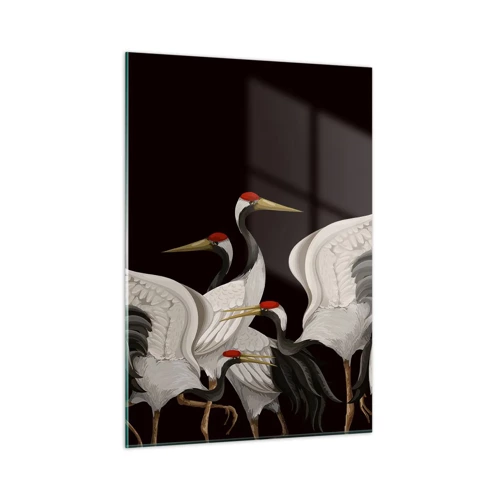 Impression sur verre - Image sur verre - Histoire d'oiseaux - 50x70 cm