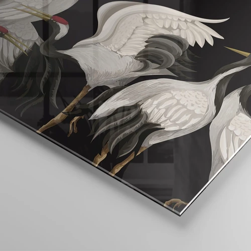 Impression sur verre - Image sur verre - Histoire d'oiseaux - 80x120 cm