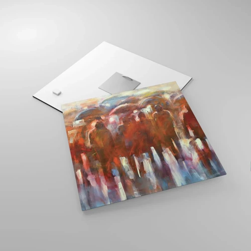 Impression sur verre - Image sur verre - Identiques sous la pluie et dans le brouillard - 30x30 cm