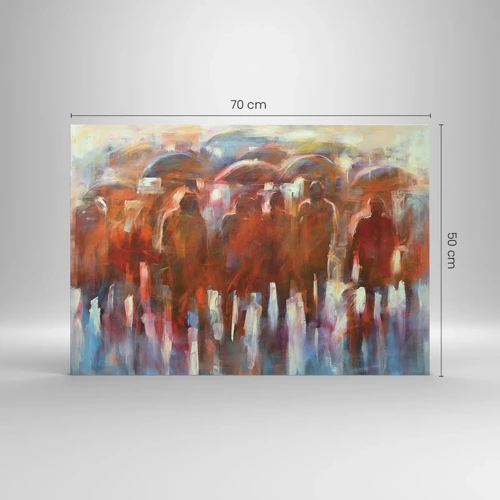 Impression sur verre - Image sur verre - Identiques sous la pluie et dans le brouillard - 70x50 cm