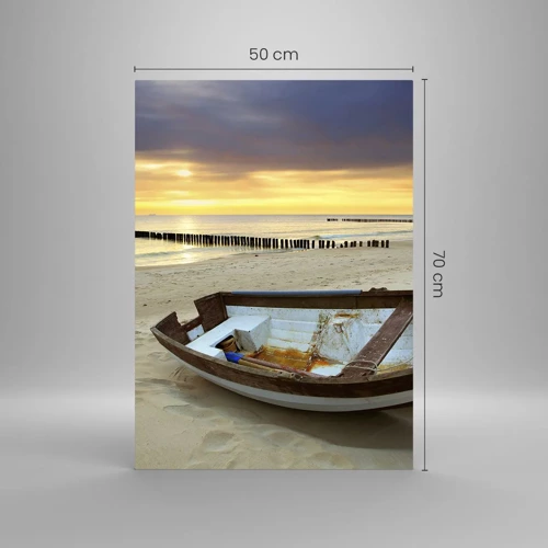 Impression sur verre - Image sur verre - Il n'y a pas de plus belles plages - 50x70 cm