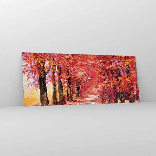 Impression sur verre - Image sur verre - Impression d'automne - 100x40 cm