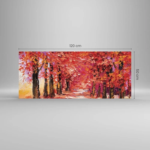 Impression sur verre - Image sur verre - Impression d'automne - 120x50 cm