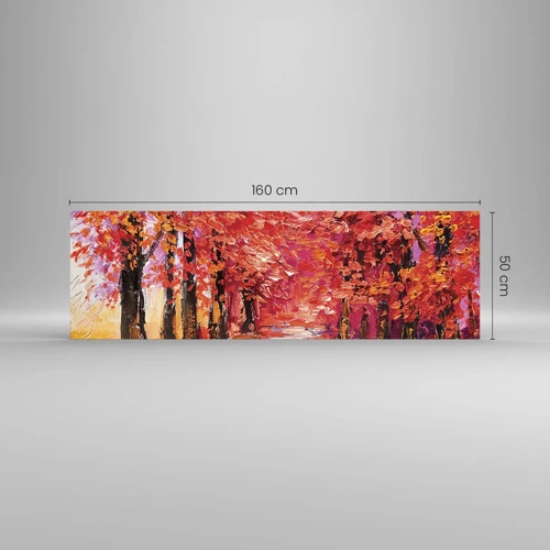 Impression sur verre - Image sur verre - Impression d'automne - 160x50 cm