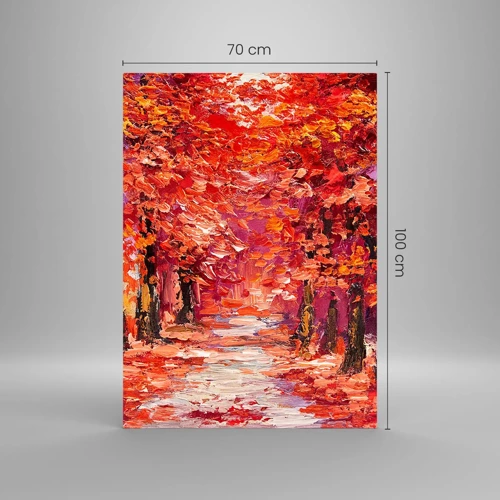 Impression sur verre - Image sur verre - Impression d'automne - 70x100 cm