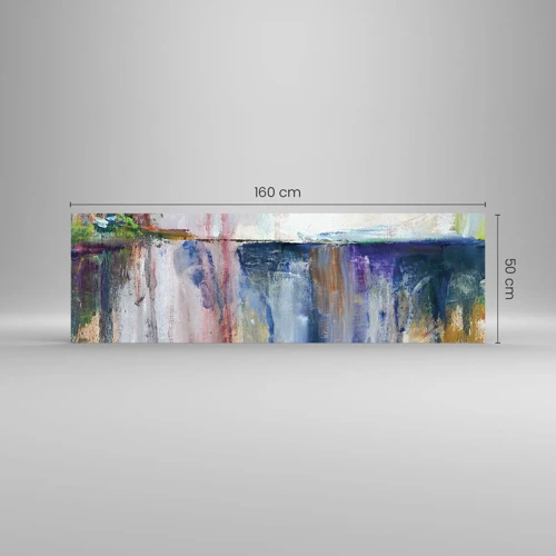 Impression sur verre - Image sur verre - Impressions et associations colorées - 160x50 cm