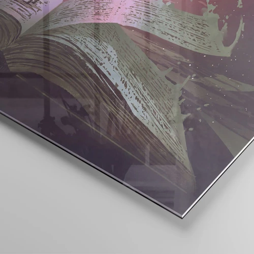 Impression sur verre - Image sur verre - Invitation à un autre monde - lisez ! - 60x60 cm