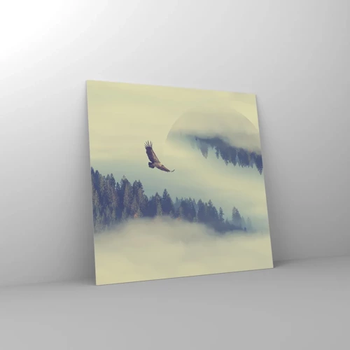 Impression sur verre - Image sur verre - J'ai vu l'ombre d'un aigle - 40x40 cm