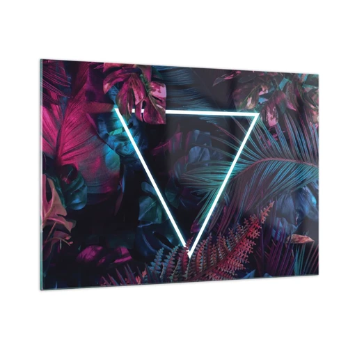 Impression sur verre - Image sur verre - Jardin de style disco - 100x70 cm