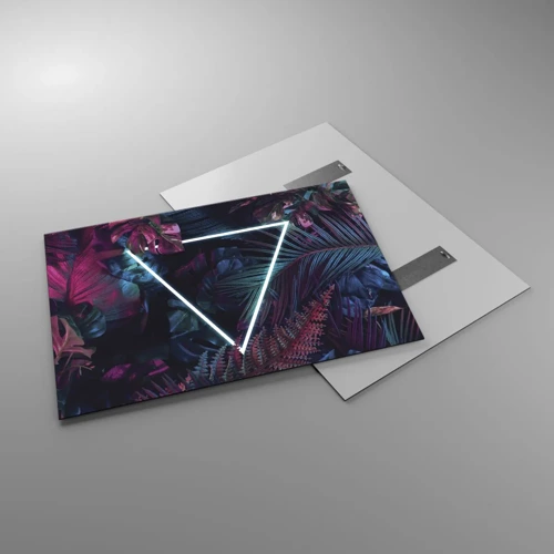 Impression sur verre - Image sur verre - Jardin de style disco - 100x70 cm