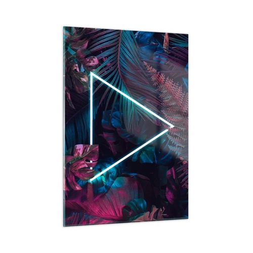 Impression sur verre - Image sur verre - Jardin de style disco - 50x70 cm