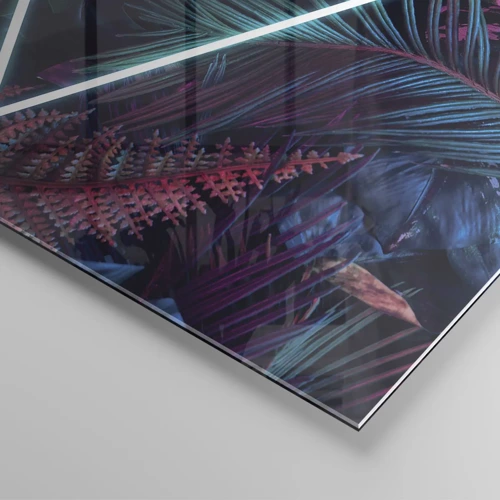 Impression sur verre - Image sur verre - Jardin de style disco - 70x100 cm